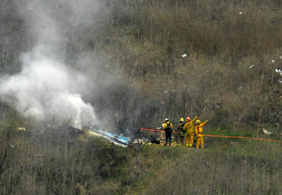 Bryant, otto agenti nei guai Diffusero foto macabre intorno all’elicottero caduto