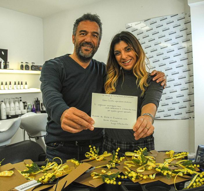 Colazione offerta all’Allegro e “coccole” da Myriam e Fabio