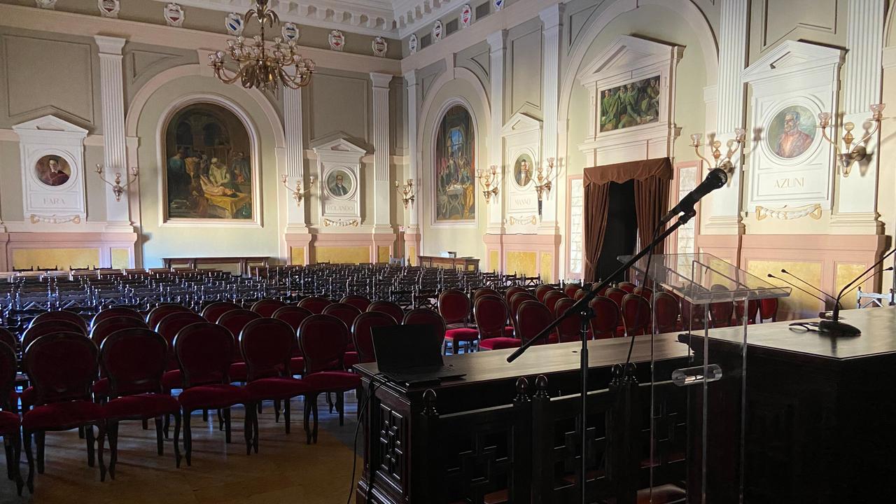 L'aula magna dell'università di Sassari