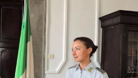 La tenente della guardia di finanza a capo della tenenza di Cecina, Elena Mariotti