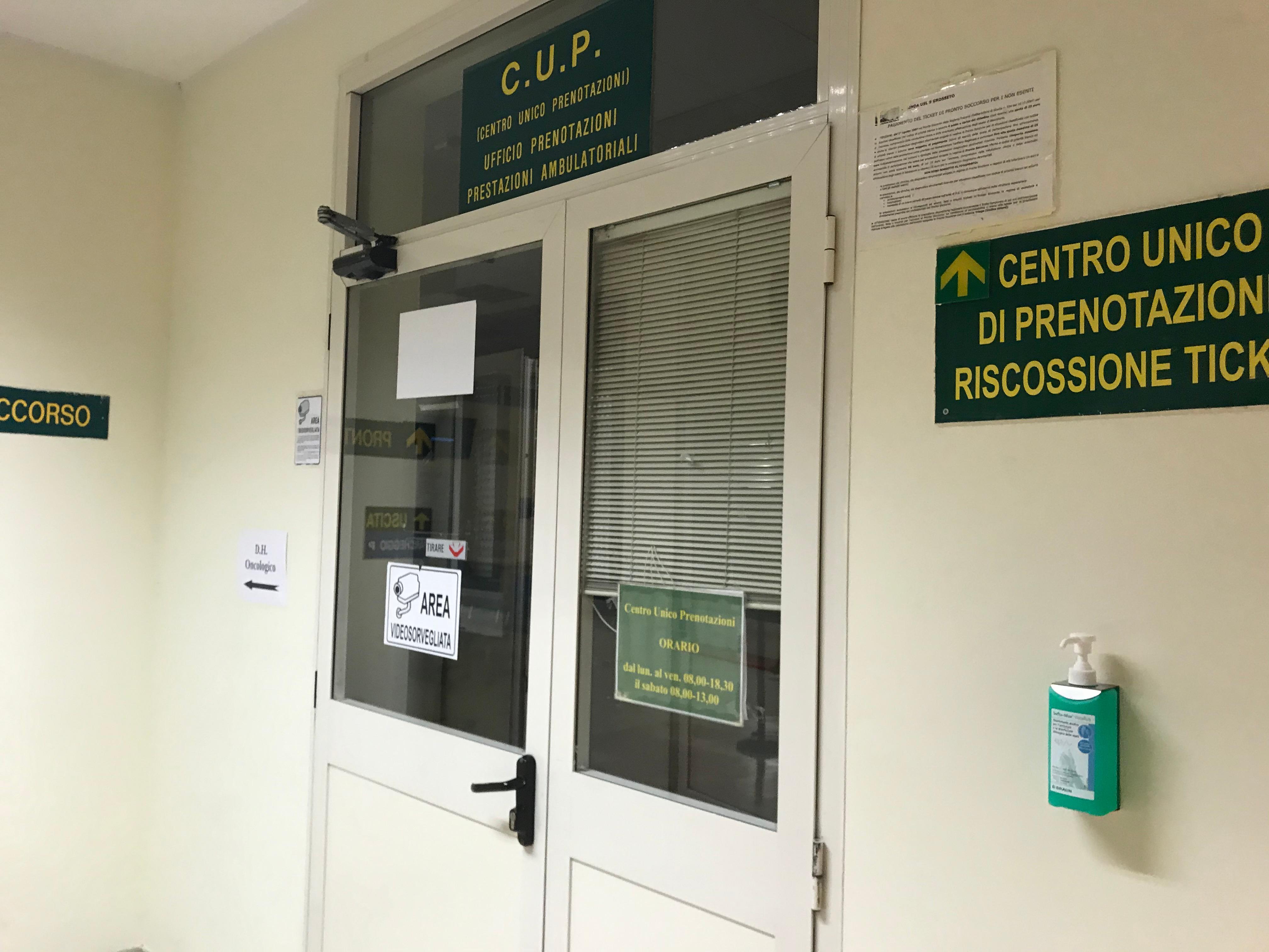 Coronavirus: chiuso il Cup del Misericordia, visite ed esami sospesi 