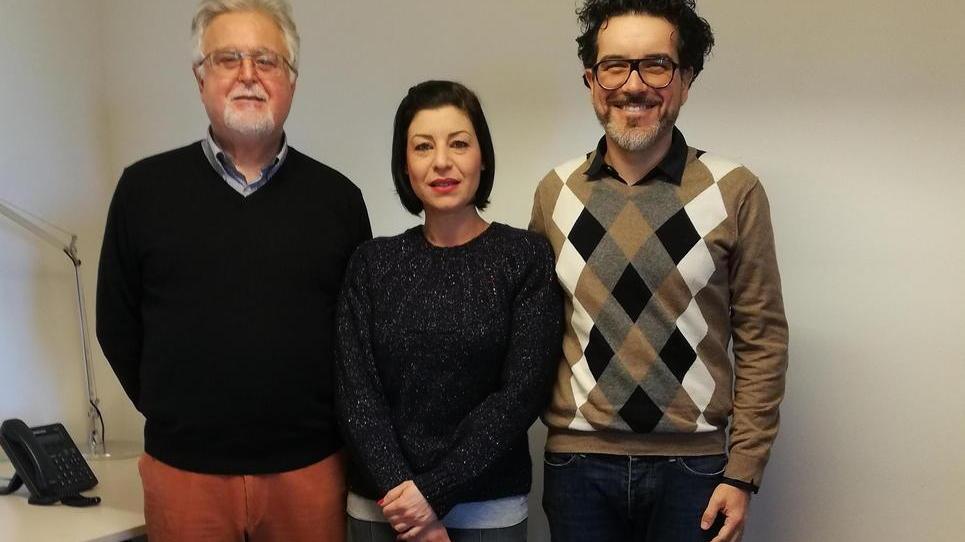 A destra il presidente comunale Avis, Fabio Rosi, insieme ai membri del consiglio Fabio Mangoni e Simona Pancanti