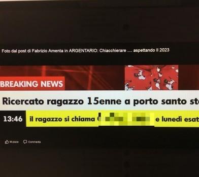 «Ragazzo scomparso» Ore di apprensione ma era solo uno scherzo