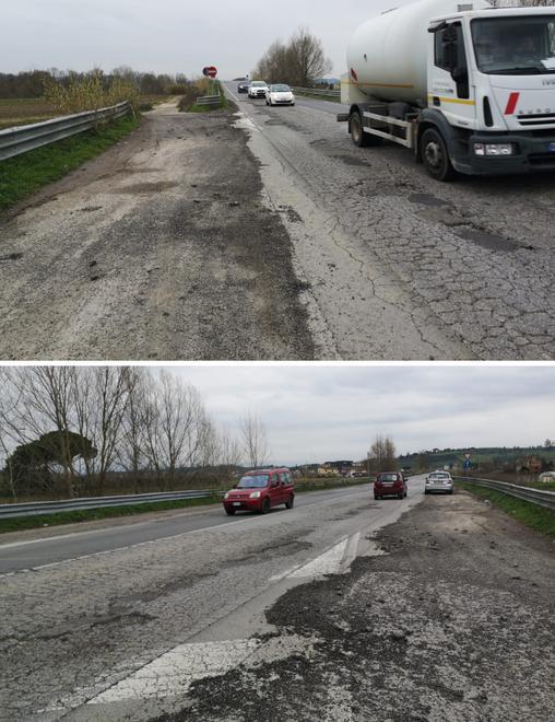L’asfalto è disastrato e la Metrocittà abbassa il limite a 30 all’ora 