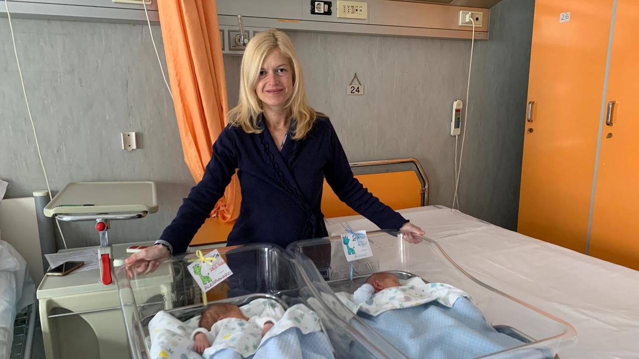 Lara Del Bene con i suoi due gemellini, Alessandro e Niccolò