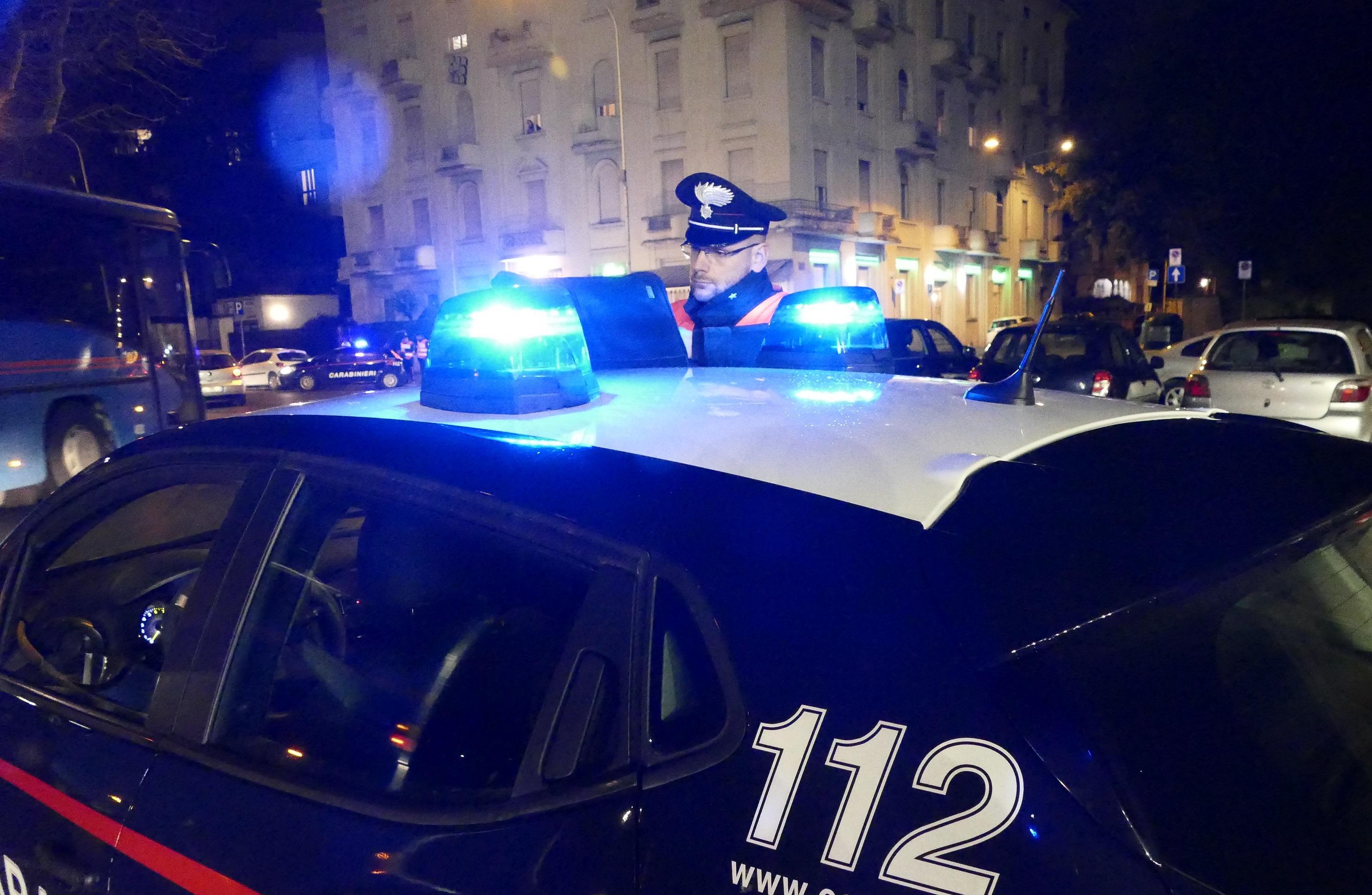 Una pattuglia dei carabinieri