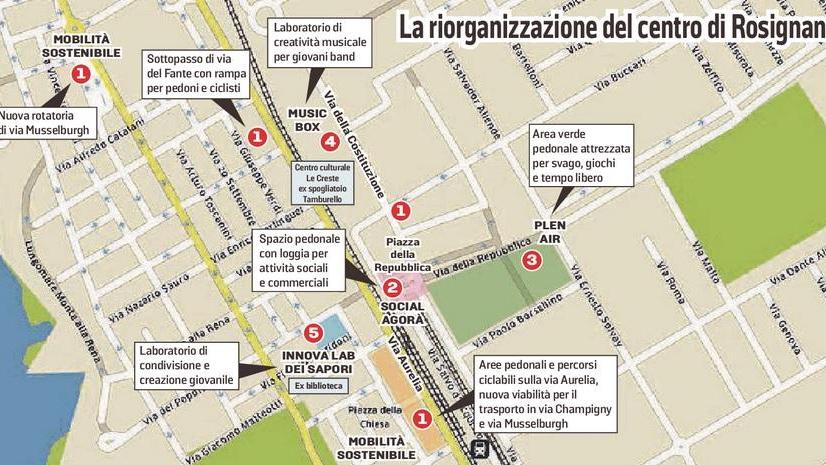 Spazi per commercio e sport ecco il nuovo volto del centro di Rosignano