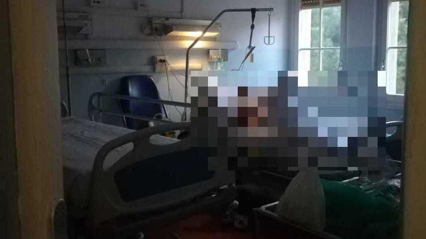La stanza dell'ospedale dove la donna di 47 anni si trova in isolamento
