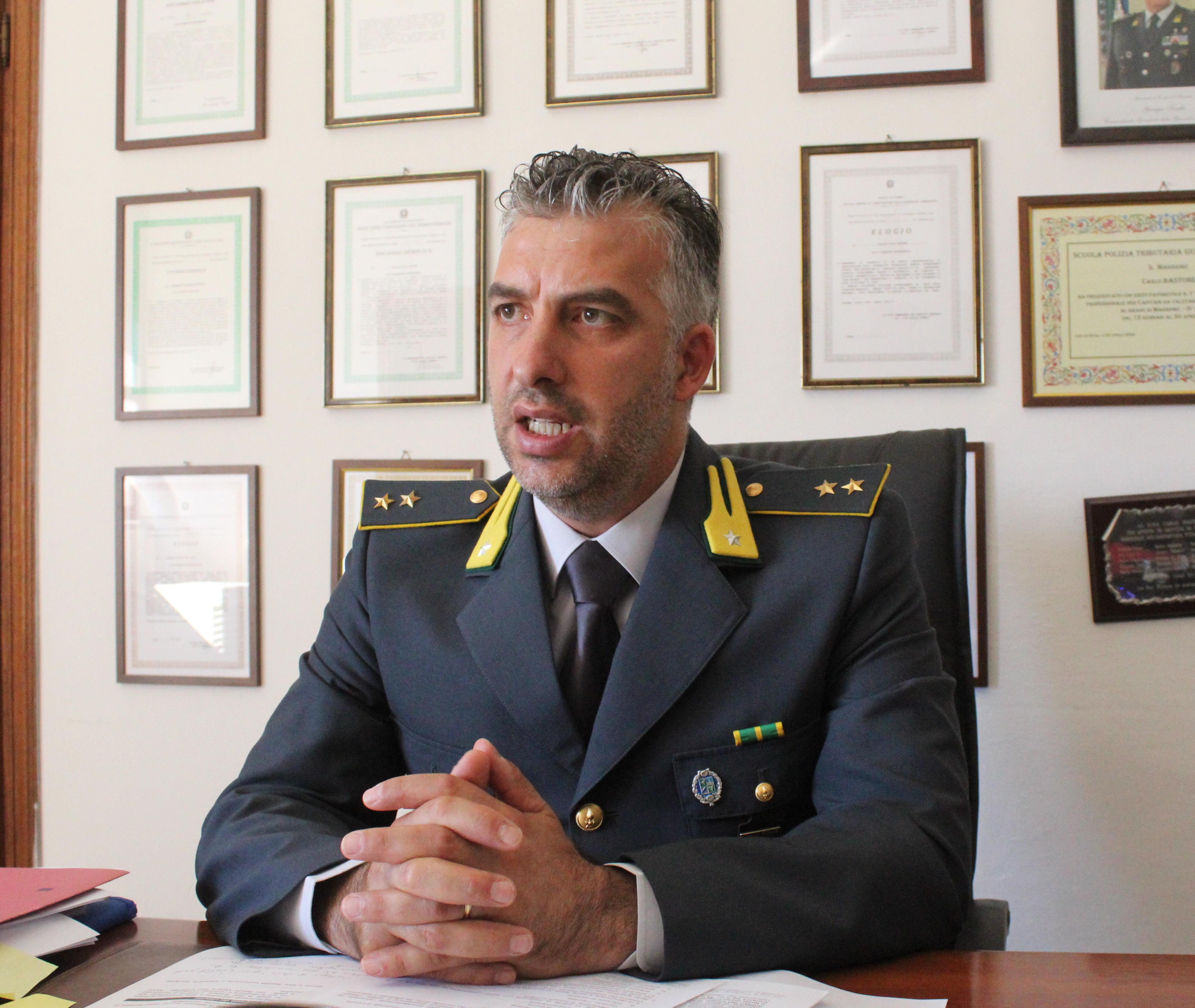 Il tenente della guardia di finanza, Antonio Stabile (foto d'archivio)