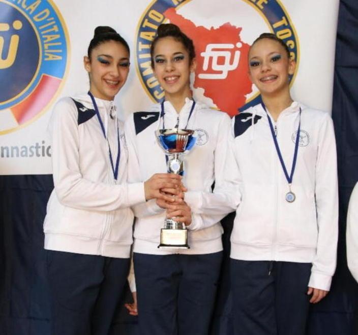 L’Asd Ginnastica Ponsacco brilla nel campionato toscano