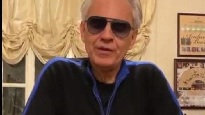 Coronavirus, l’appello di Andrea Bocelli: «Restiamo tutti in casa»