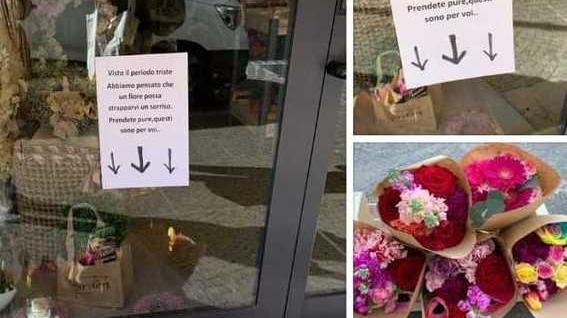 Bouquet di fiori gratis contro la tristezza