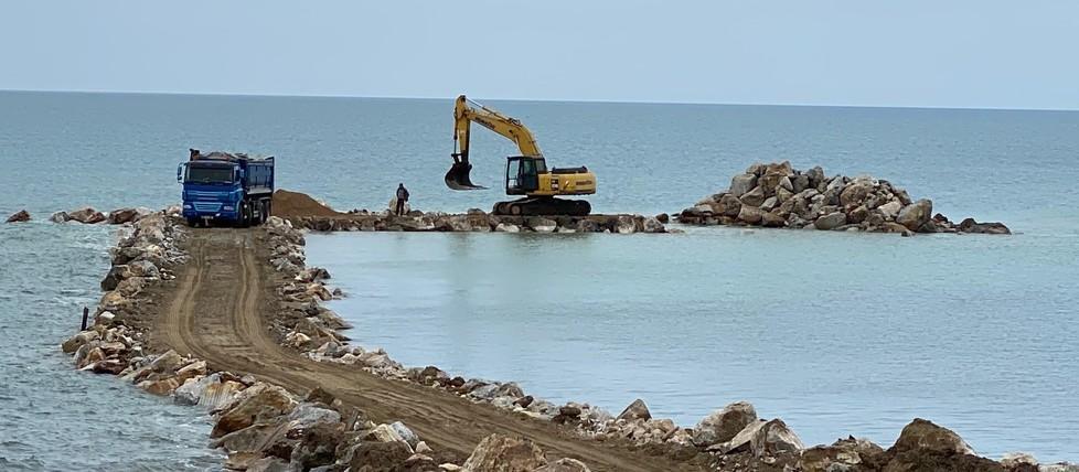 Barriera soffolta proseguono i lavori