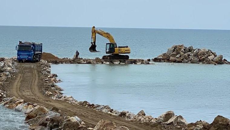 Barriera soffolta proseguono i lavori