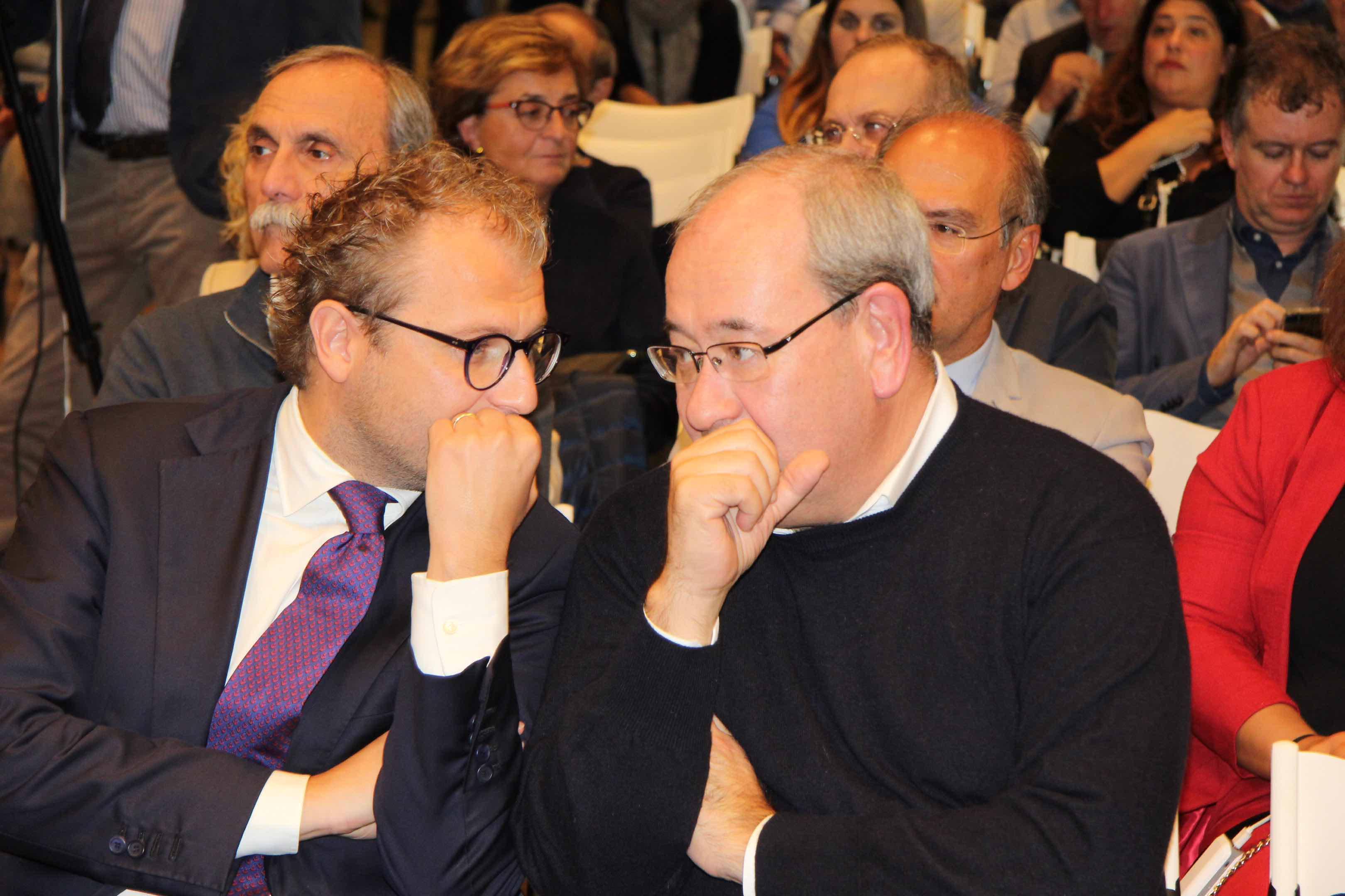 Luca Lotti insieme ad Antonello Giacomelli