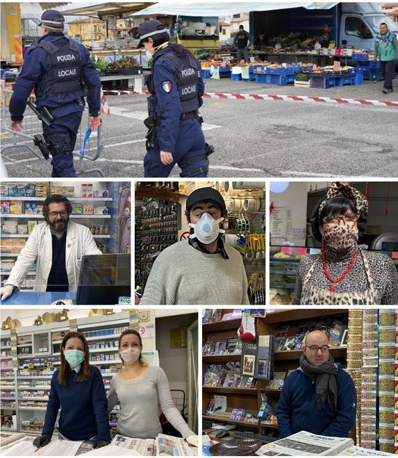 Controlli della municipale tra le attività rimaste a disposizione della cittadinanza a Pontedera (foto Franco Silvi)