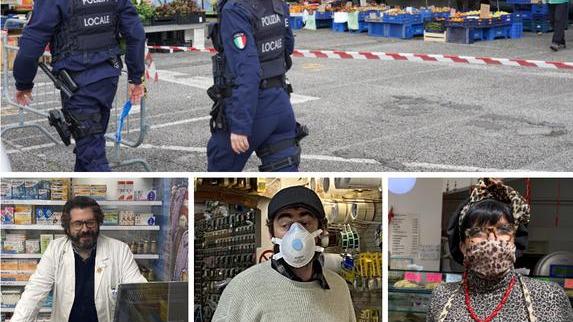 Controlli della municipale tra le attività rimaste a disposizione della cittadinanza a Pontedera (foto Franco Silvi)