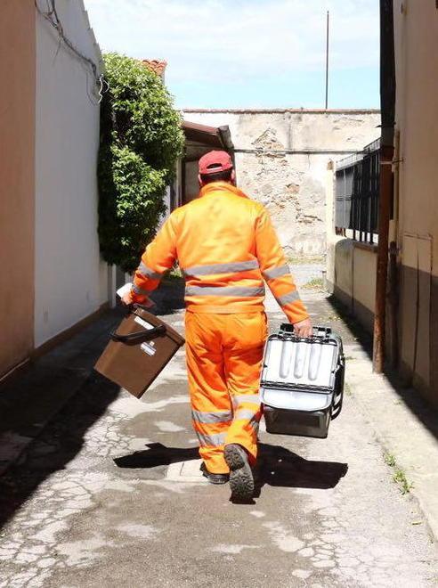 Un operatore Aamps