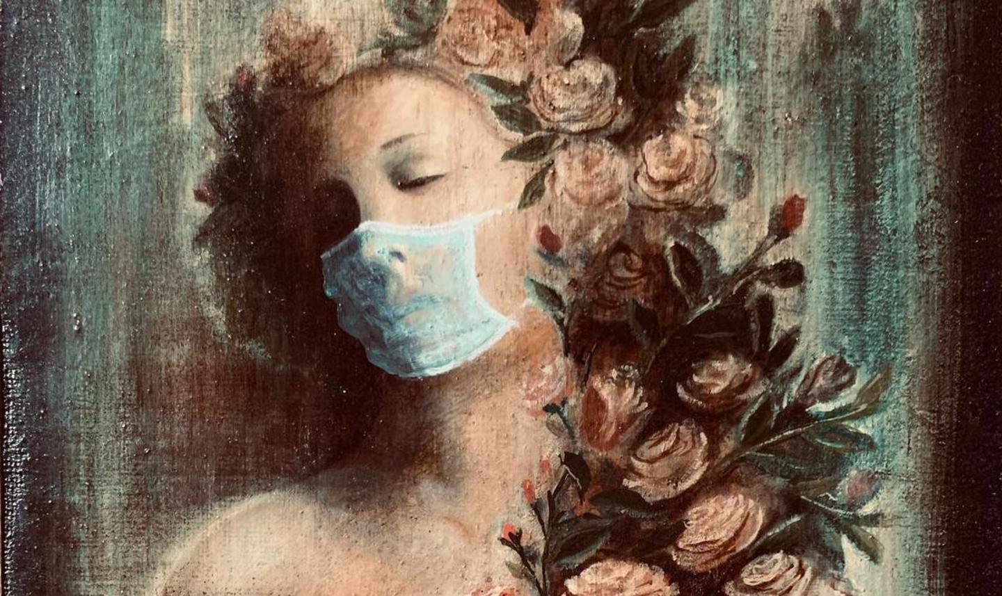 Sassari, l’omaggio dell'artista Jacopo Scassellati all’Italia che lotta contro il coronavirus