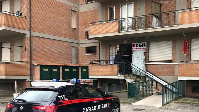 L'intervento dei carabinieri