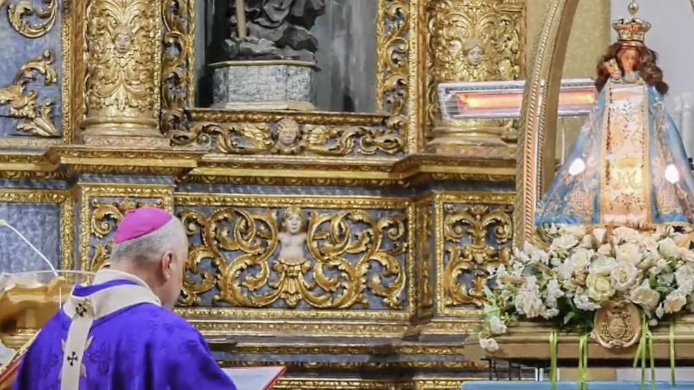 L’arcivescovo chiede protezione alla Madonna 