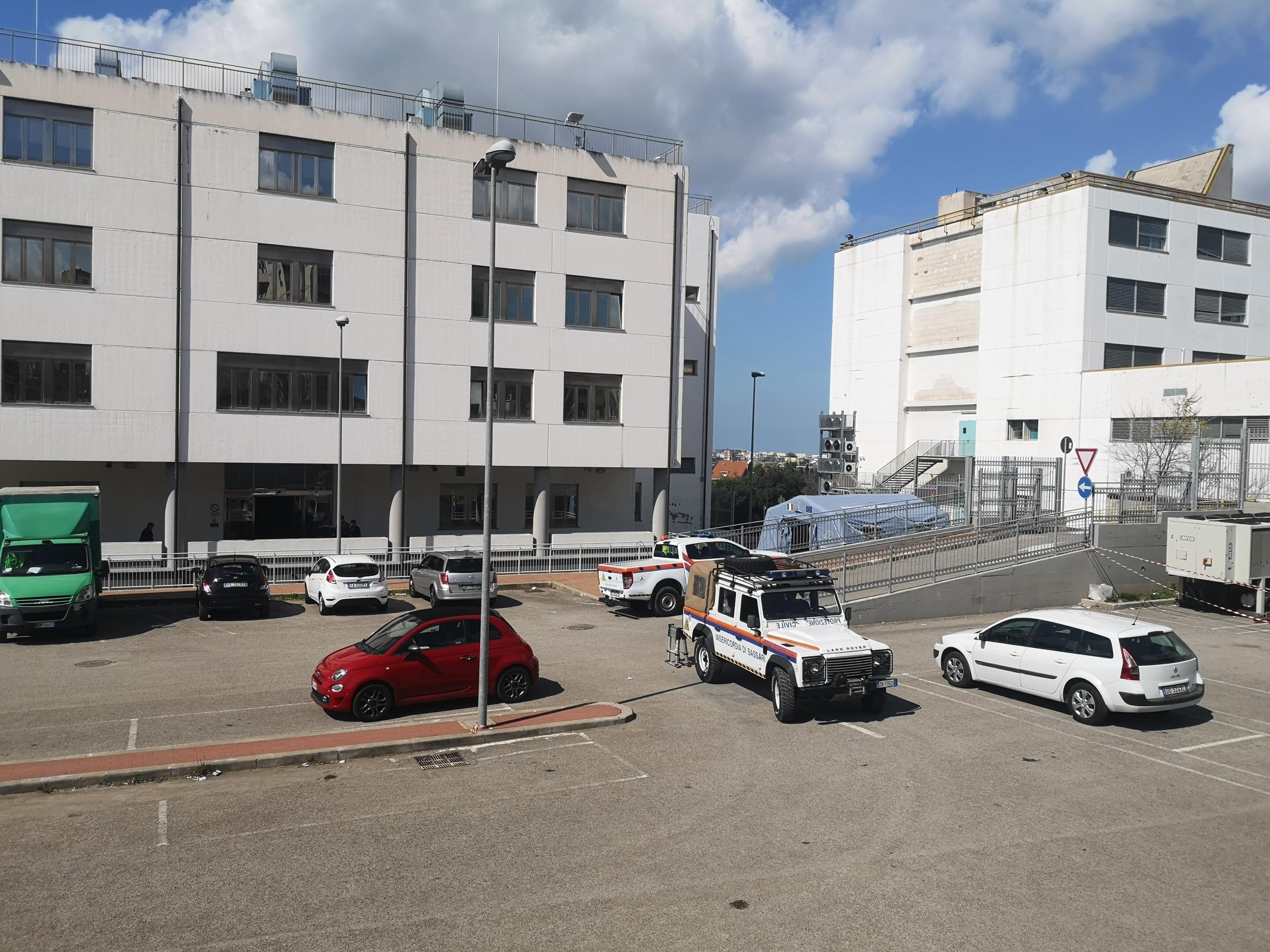 Il padiglione delle malattie infettive a Sassari