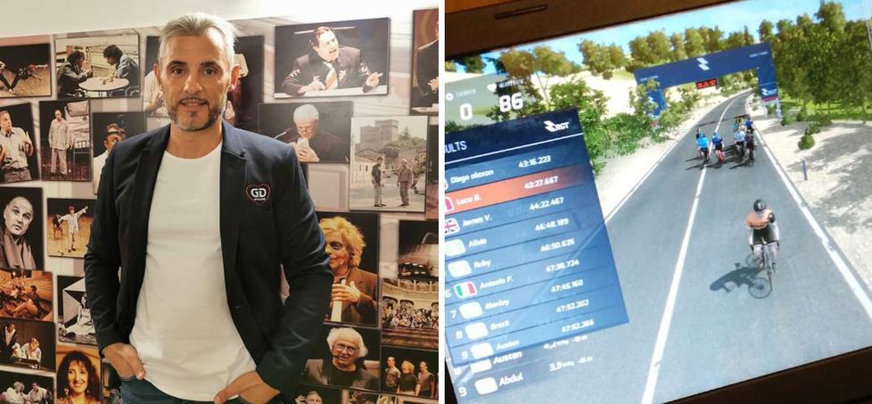 Passione, rulli e... fantasia: la gara in bici diventa virtuale 