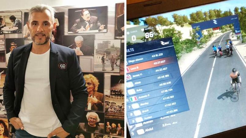 Passione, rulli e... fantasia: la gara in bici diventa virtuale