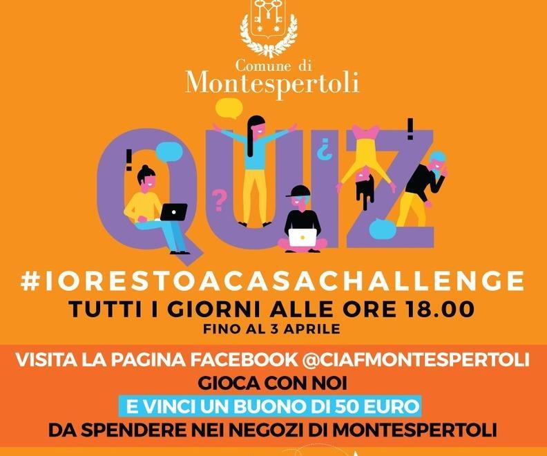 Il Comune organizza quiz e giochi per fare restare la gente in casa 