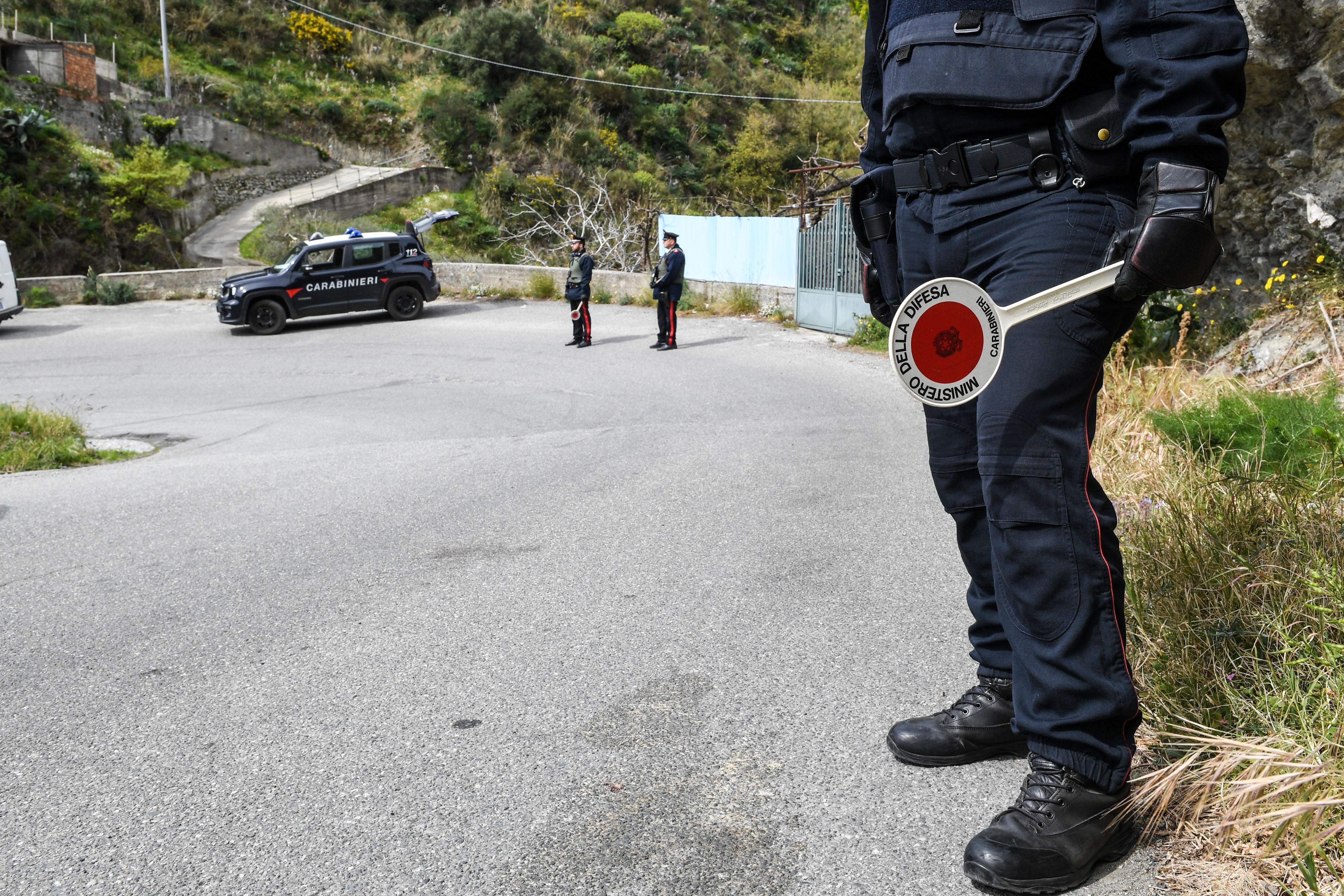 Un controllo dei carabinieri