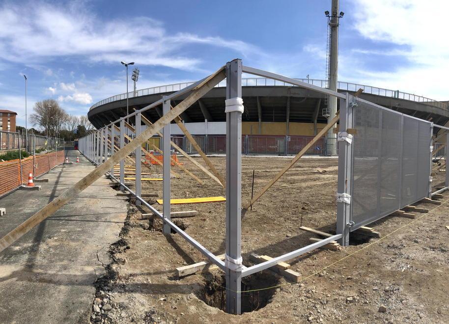 Il coronavirus ferma i lavori del rio Maggiore allo stadio 