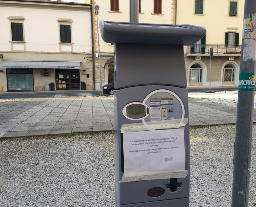 Coronavirus, a Cecina stop al pagamento della sosta su tutto il territorio comunale 