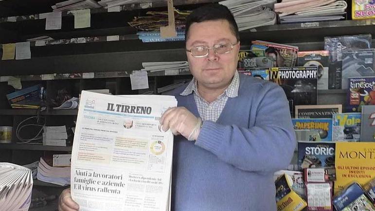 Su anche le saracinesche di Bisogni, al lavoro per garantire l’informazione