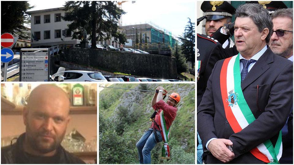 L'ospedale di Fivizzano, Paolo Grassi in due momenti e il figlio Cristian