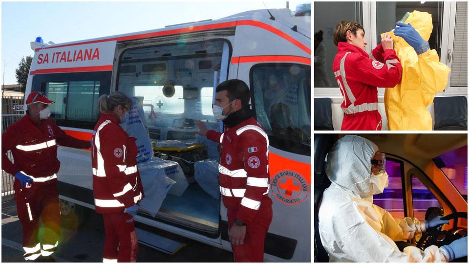 Croce Rossa in trincea, 100 volontari in campo. Primo step: alle 7 si disinfettano tutti i mezzi