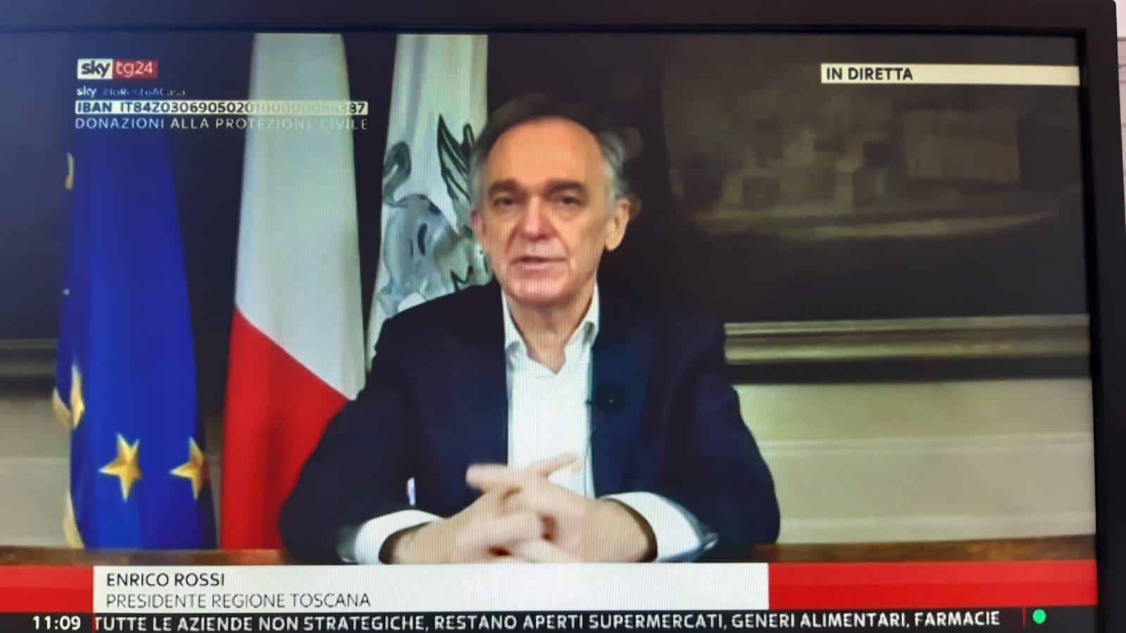 Coronavirus, Rossi: "Trecento posti di terapia intensiva per la Protezione civile"