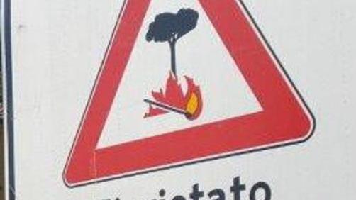 Scatta il divieto di accendere fuochi sul territorio comunale