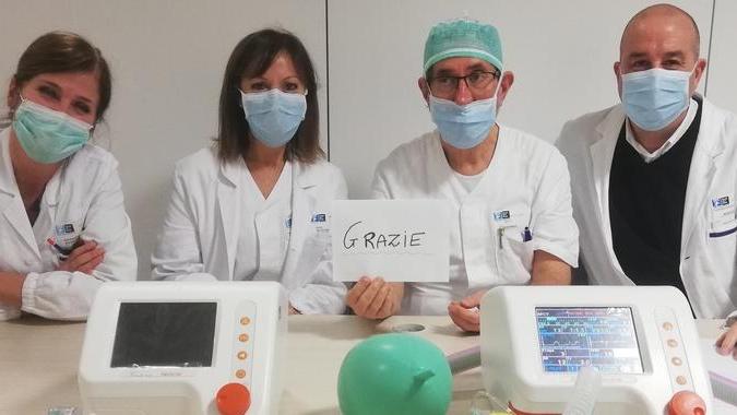 Consegnati ventilatori per la terapia intensiva