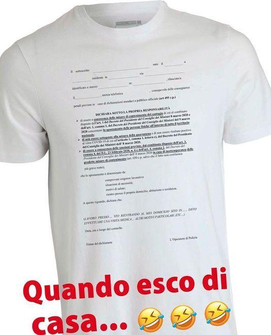 Le magliette solidali per i soccorritori