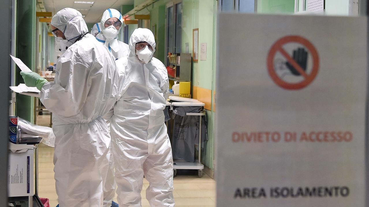 La zona di isolamento all'interno di un ospedale