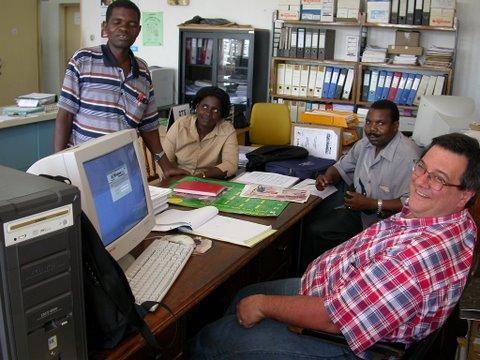 Mario Figoni durante uno dei suoi soggiorni all'estero