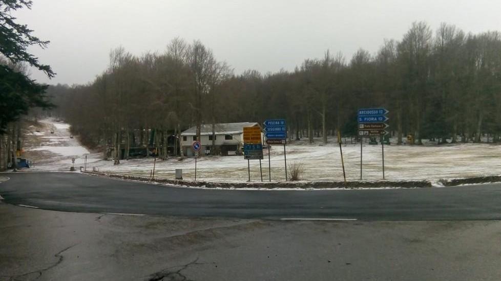 Temperature da brivido L’Amiata si imbianca di neve
