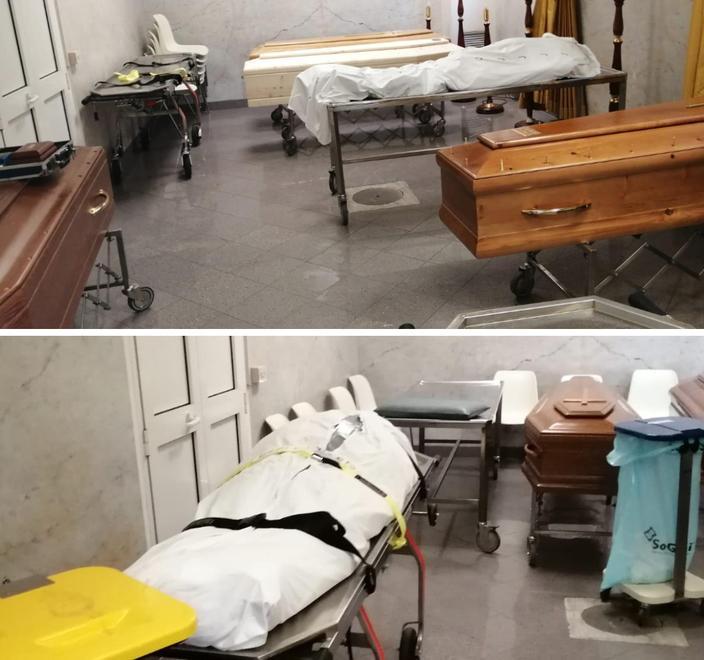 Covid-19, i pazienti deceduti chiusi in un doppio sacco