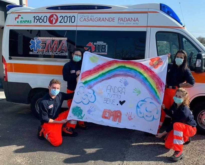 Tre ragazzi del servizio civile restano sul campo con Ema 