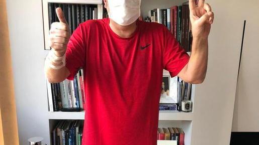 L’imprenditore Mauro Celli nella sua abitazione