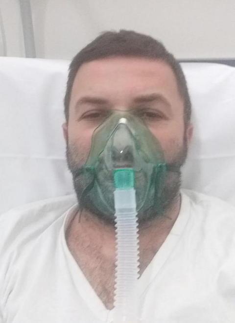 Giancarlo Pietrovito in una delle foto che si è scattato e ci ha autorizzato a pubblicare