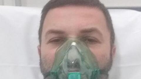 Giancarlo Pietrovito in una delle foto che si è scattato e ci ha autorizzato a pubblicare