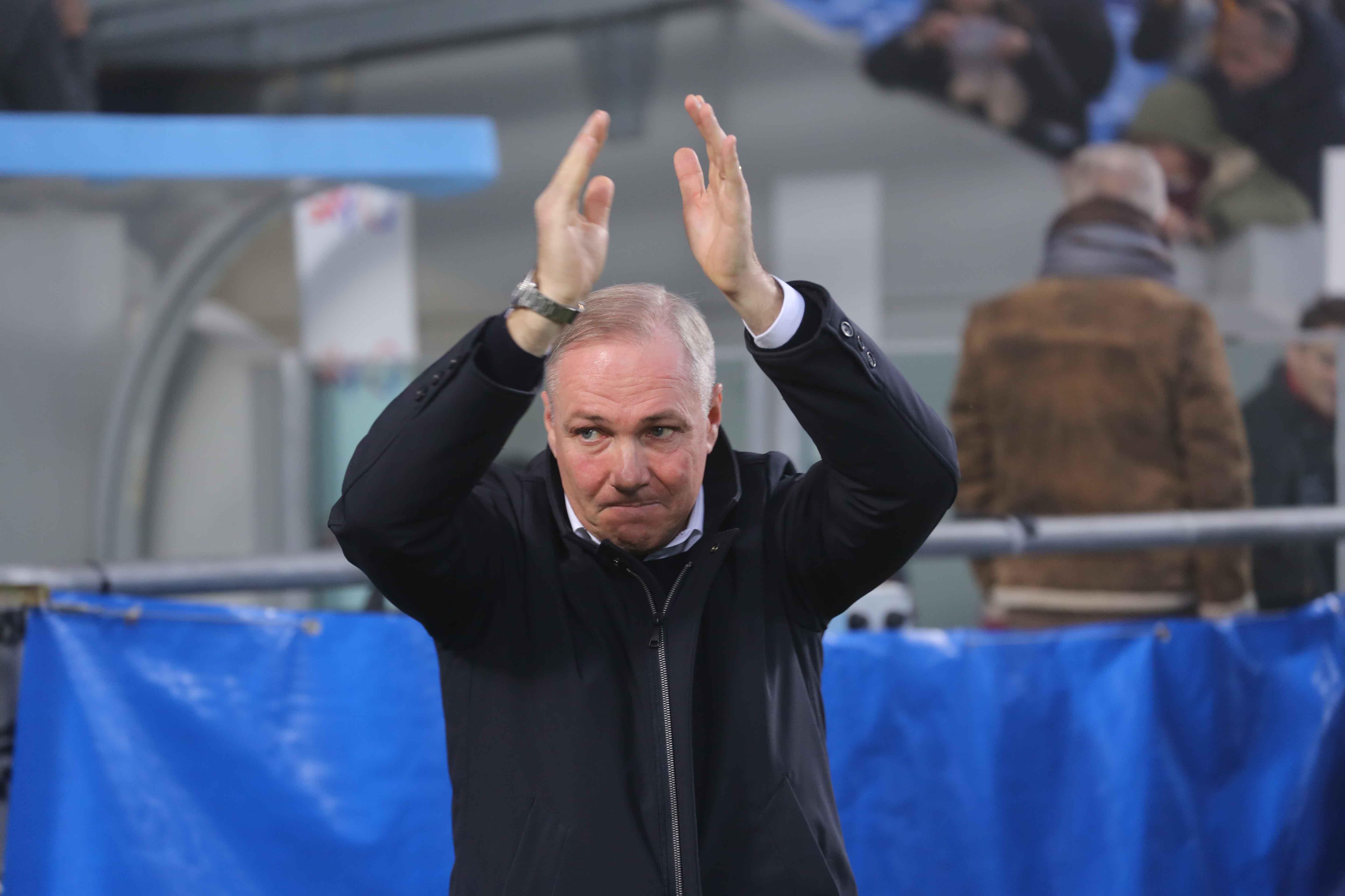 L'allenatore della Reggiana Massimiliano Alvini
