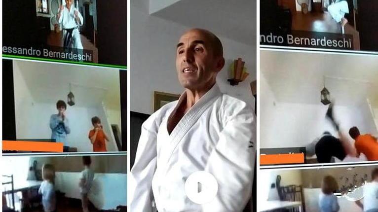 «Il karate? Lo insegno con Zoom»