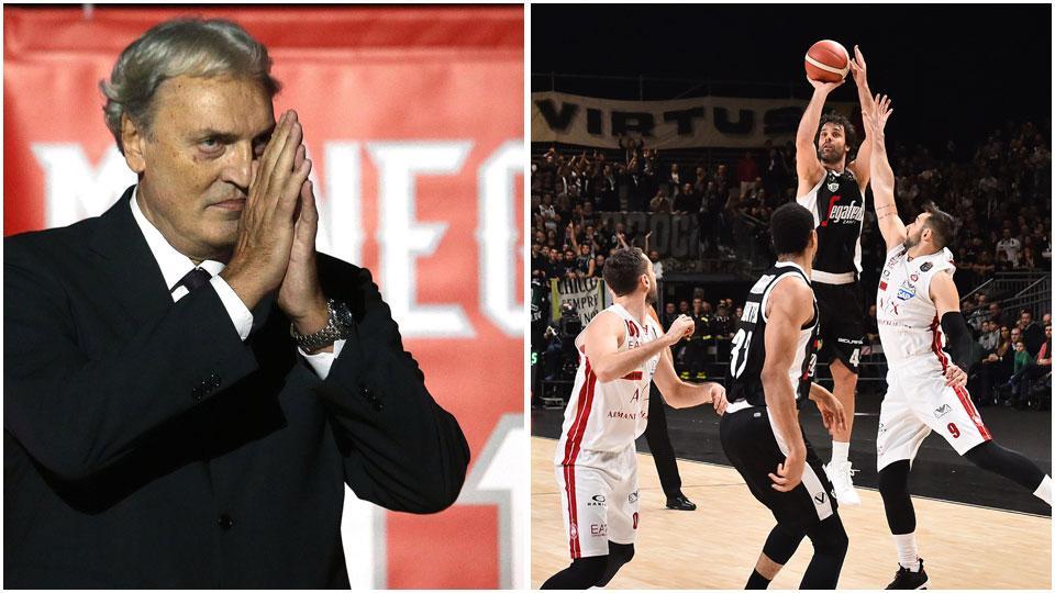 Dino Meneghin e Milos Teodosic, stella di Bologna